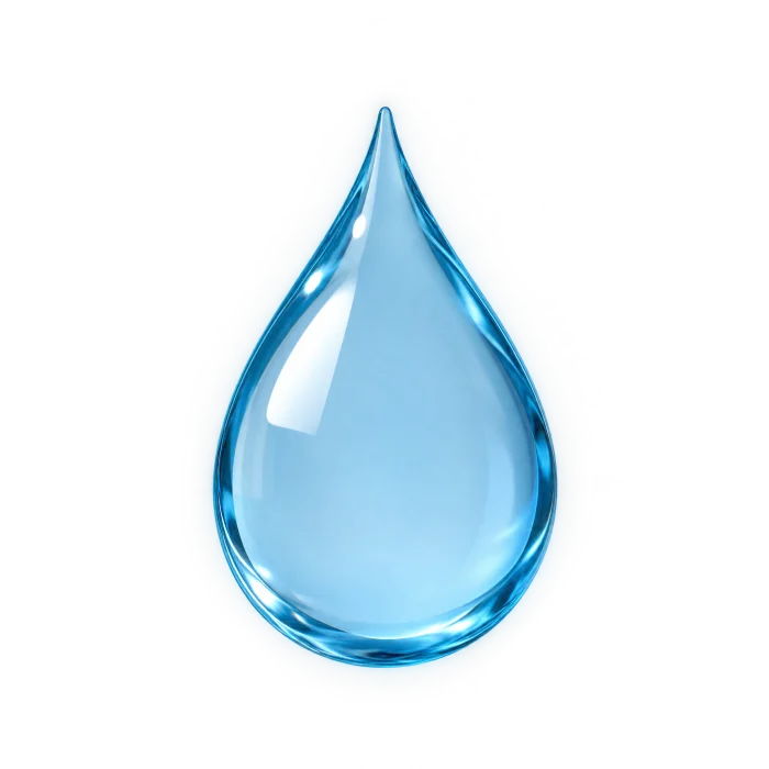 Clean water droplet